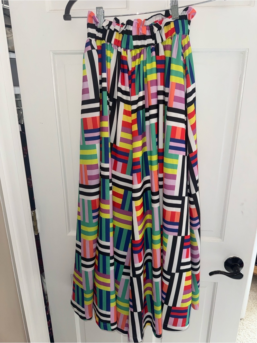 Gretchen Scott Designs Multicolor Striped Geometric Maxi Skirt